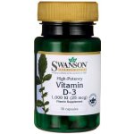 Swanson Vitamín D3 1000 iu Cholekalciferol 30 kapslí – Hledejceny.cz