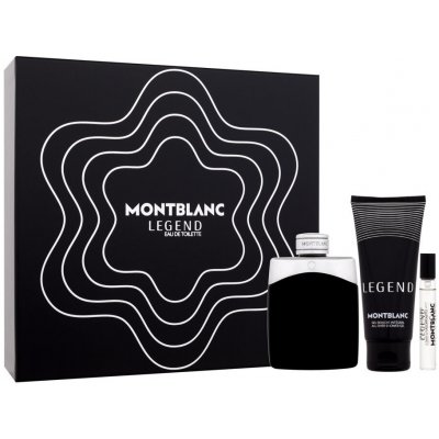 Mont Blanc Legend EDT 100 ml + sprchový gel 100 ml + EDT 7,5 ml dárková sada – Zboží Mobilmania