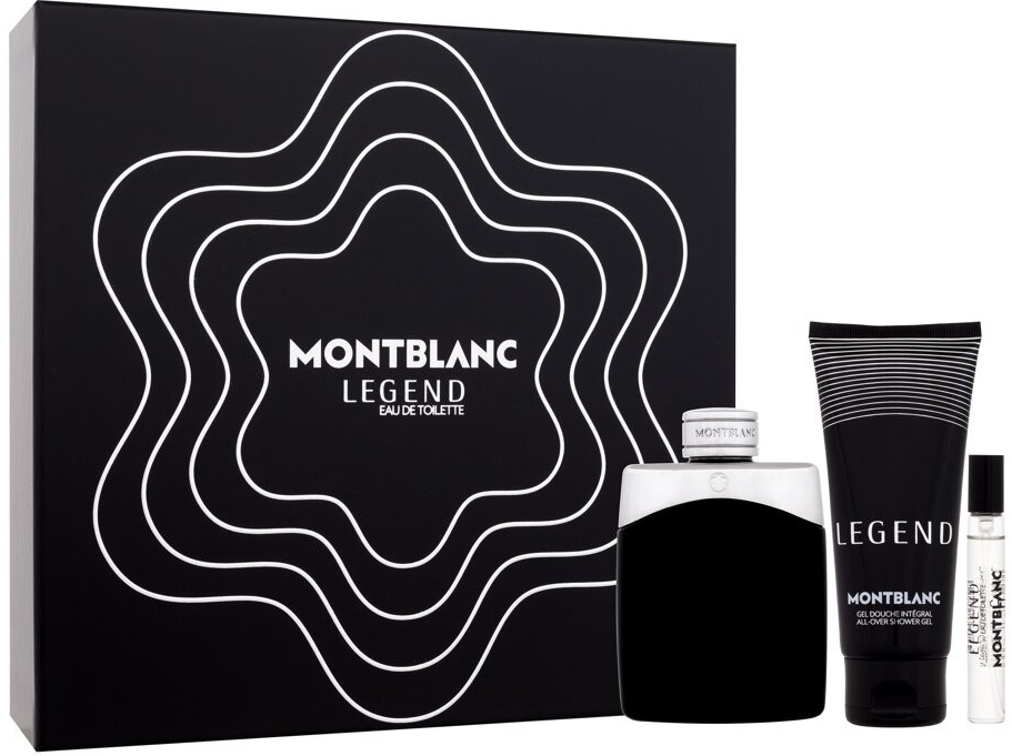 Mont Blanc Legend EDT 100 ml + sprchový gel 100 ml + EDT 7,5 ml dárková sada