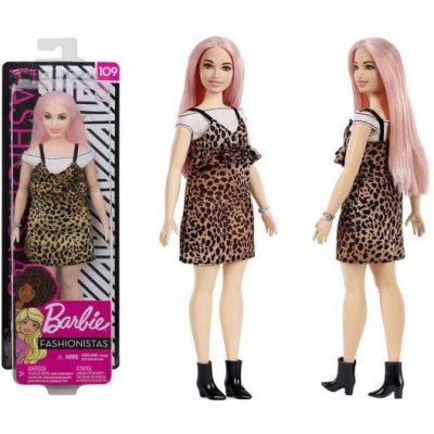 Barbie v leopardích šatech