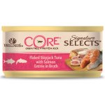 Wellness Core Cat Selects Flaked tuňák s lososem ve šťávě 79 g – Hledejceny.cz