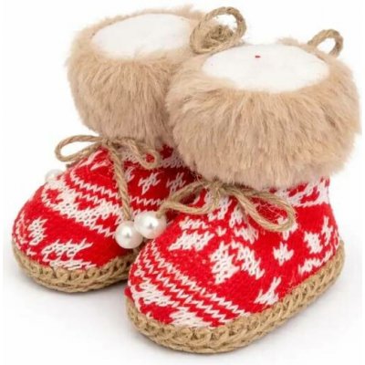 DECOLED Vánoční ozdoba na stromeček sněhule, 10 × 8,5 × 8 cm, textil, interiér, k zavěšení, červená – Zboží Mobilmania