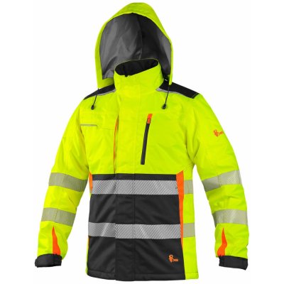 Canis CXS Bunda BENSON výstražná softshell žluto-černá – Zboží Dáma