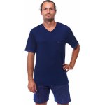 1P1833 pánské pyžamo krátké modré – Zboží Dáma