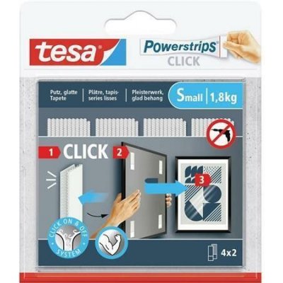 Samolepicí proužky "Powerstrips CLICK", se suchým zipem, velikost S, TESA 77720-00003-00 – Hledejceny.cz