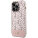 Pouzdro Guess PU G Cube MagSafe Kompatibilní iPhone 14 Pro Max růžové