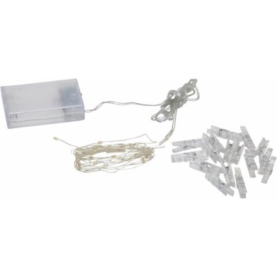 Star trading LED-Lightchain Clippy 16 transparent clips cable: silver 30 warmwhite LED – Hledejceny.cz