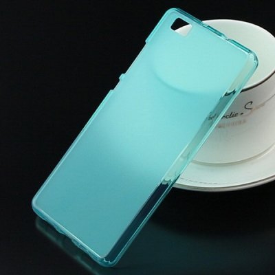 Pouzdro SES Silikonové mléčné ochranné Huawei P8 - modré