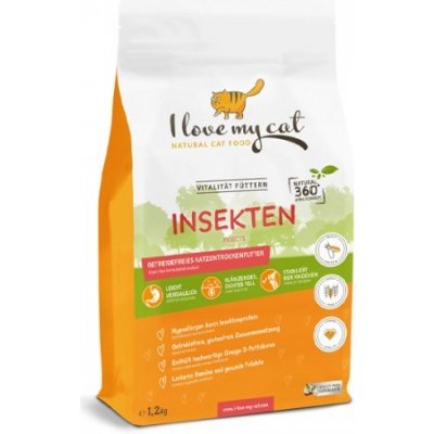 I love my Cat Insekten granule s hmyzem pro kočky s alergiemi 1,2 kg – Hledejceny.cz