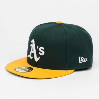 New Era 59FIFTY MLB Authentic Performance Oakland Athletics Fitted Team Color – Zboží Mobilmania