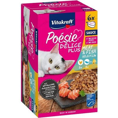 Vitakraft Poésie Délice Plus kuřecí+losos 510 g – Sleviste.cz