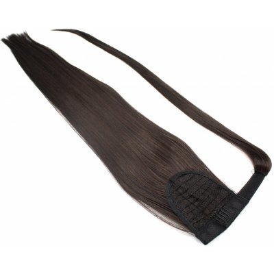 Clip culík / cop ze 100% japonského kanekalonu 60cm rovný tmavě hnědá – Hledejceny.cz