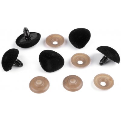 Čumák sametový s pojistkou 20x25 mm - černá (5 sada) – Zbozi.Blesk.cz