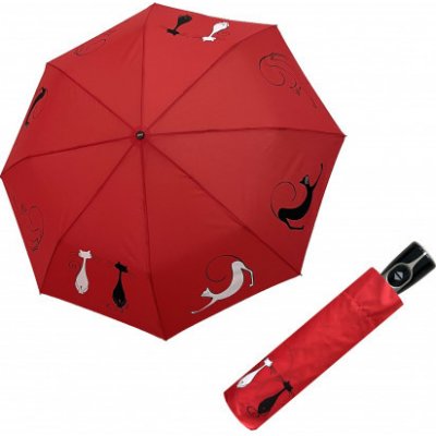 Doppler Fiber Magic Best Friends dámský plně automatický deštník červený – Zbozi.Blesk.cz