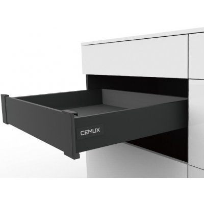 Cemux A BOX zásuvka vnitřní antracit H84 500 mm – Sleviste.cz