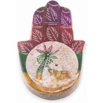 Mani Bhadra Stojánek na vonné tyčinky Hamsa mastek 9 x 6 cm – Zboží Dáma