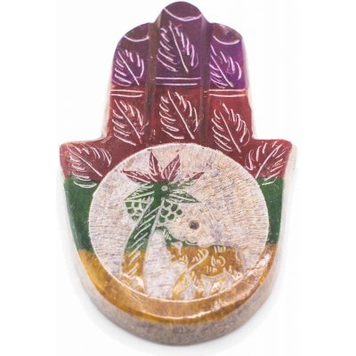 Mani Bhadra Stojánek na vonné tyčinky Hamsa mastek 9 x 6 cm – Zboží Dáma