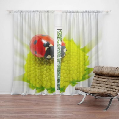 Sablio Závěs Beruška na květu: 2ks 140x250cm – Hledejceny.cz