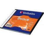 Verbatim DVD-R 4,7GB 16x, slim, 1ks (43547) – Sleviste.cz