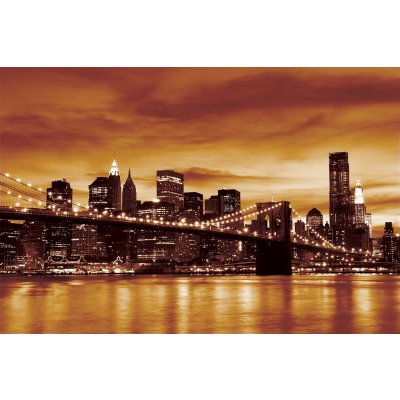 ForWall Fototapeta Brooklyn Bridge - New York vlies rozměry 104 x 70,5 cm – Zboží Mobilmania