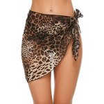 Plážová sukně Chiffon S288 leopard – Zboží Dáma