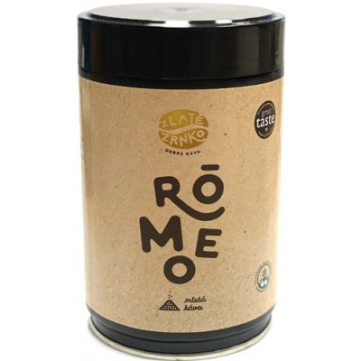 Zlaté Zrnko Romeo Směs 85% arabica a 15% robusta UNIVERZÁLNÍ mletá 250 g – Hledejceny.cz