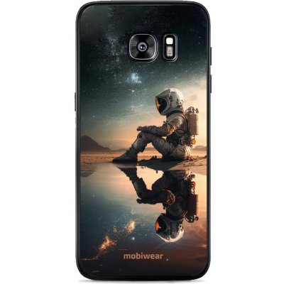 Pouzdro Mobiwear Glossy Samsung Galaxy S7 Edge - G003G Astronaut na samotce – Zboží Mobilmania