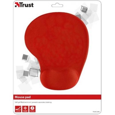 podložka TRUST BigFoot Gel Mouse Pad - red; 20429 – Zbozi.Blesk.cz