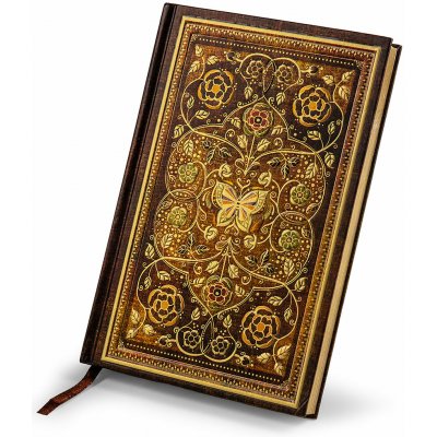 ARGUS Elegantní zápisník A5 linky, pevná vazba, hnedá Romantická zahrada 14200001 – Zboží Živě