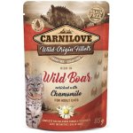 Carnilove cat pouch rich in Wild Boar enriched with Chamomile Divoké prase s heřmánkem 85 g – Zbozi.Blesk.cz