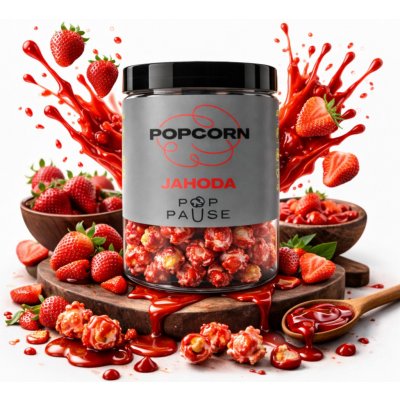 Pop Pause Popcorn Jahoda 125 g – Zbozi.Blesk.cz