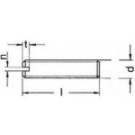 šroub M4x6 BEZ PÚ 14H stavěcí, drážka + plochý DIN 551 [1 ks] – Hledejceny.cz