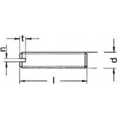 šroub M4x6 BEZ PÚ 14H stavěcí, drážka + plochý DIN 551 [1 ks] – Hledejceny.cz