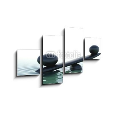 Obraz 4D čtyřdílný - 100 x 60 cm - Frontal zen balace Přední zenový palác – Zboží Mobilmania