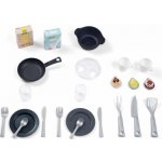 Smoby Bon Appetit Kitchen Grey s rúrou na pečenie a chladnička s 23 doplnkami – Sleviste.cz