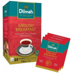 Dilmah Gourmet English Breakfast Tea čaj černý pravý 25 x 2 g