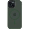 Pouzdro a kryt na mobilní telefon Apple Tactical Hyperstealth transparentní s MagSafe pro iPhone 15 olivový 8596311221316