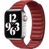 Řemínek k chytrým hodinkám Crested Kožený řemínek s magnetickým zapínáním pro Apple Watch 38, 40 a 41 mm 2. generace červený YACZ-Y947