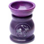 Nefertitis Aroma lampa z mastku purpurová se symbolem Óm NF15342 výška 8,5 cm – Zboží Dáma