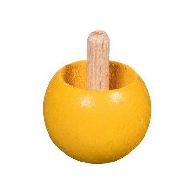 Goki Obracecí káča z bukového dřeva žlutá – Zboží Mobilmania