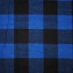 Flanel bavlněný modro-černá kostka – Zboží Dáma