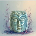 Ancient Wisdom Aroma lampa Buddha Modrá 9 x 7 x 7 cm – Sleviste.cz