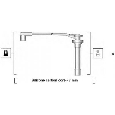941295060855 MAGNETI MARELLI Sada kabelů pro zapalování – Zboží Mobilmania
