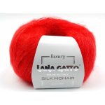 Lana Gatto pletací příze mohér hedvábí SILK MOHAIR ohnivá červená – Hledejceny.cz