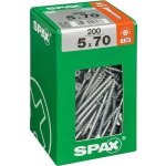 Spax Wirox Univerzální vrut T-Star plus, ø 5 × 70 mm, TX25, zápustná hlava, 200 ks 4191010500706 – Hledejceny.cz