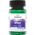 Swanson Iron SunActive Železo 15 mg 90 kapslí – Hledejceny.cz