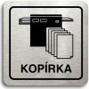 Piktogram Accept Piktogram "kopírka" (80 × 80 mm) (stříbrná tabulka - černý tisk)