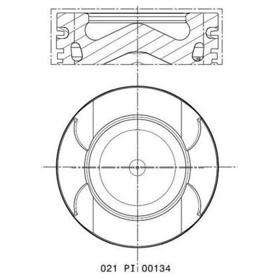 Píst MAHLE 021 PI 00134 000 – Zboží Mobilmania