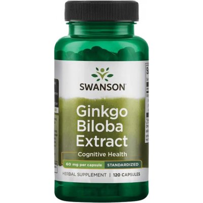 Swanson Ginkgo Biloba 60 mg 120 kapslí