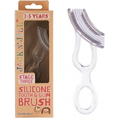 Jack N´Jill dětský silikonový kartáček na zuby a dásně – Sleviste.cz